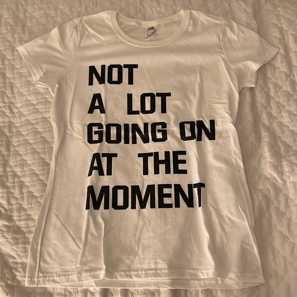 Taylor Swift 22 Music video-inspired “Not a lot going on at the moment” tee